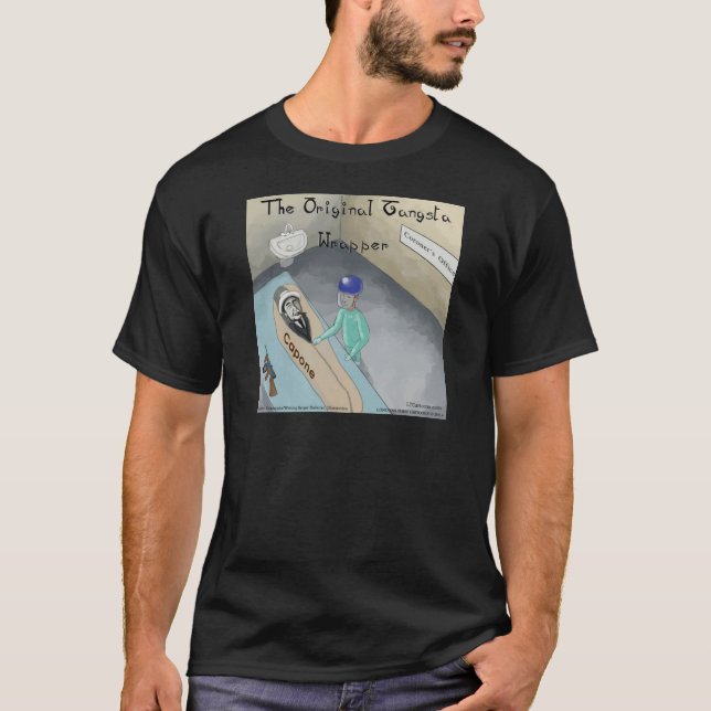 Al Capone Begravning Roligt Tee Shirt (Framsida)