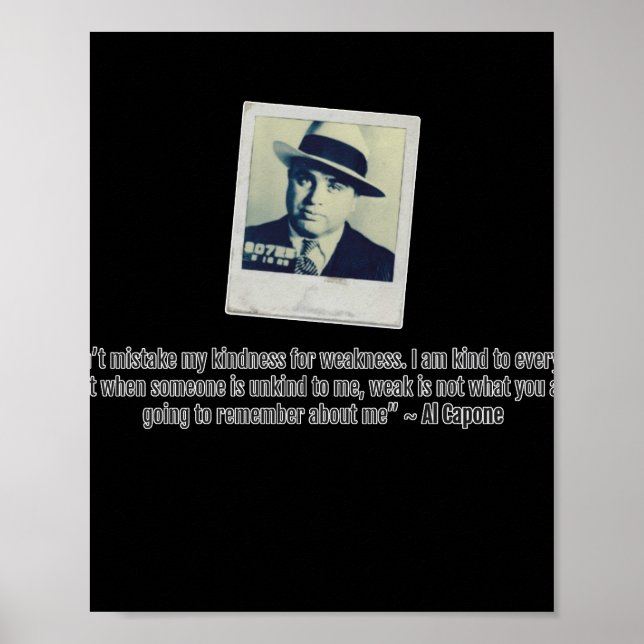 Al Capone Quote Poster (Framsidan)