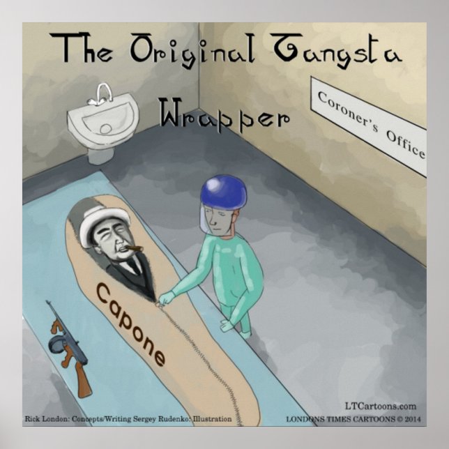 Al Capones Funeral Poster (Framsidan)