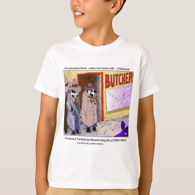 Al Cowpone och Moofia Gang Funny Cows Tee Shirt (Framsida)