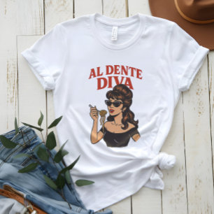 Al Dente Diva Retro Italy Pop Star Shirt T