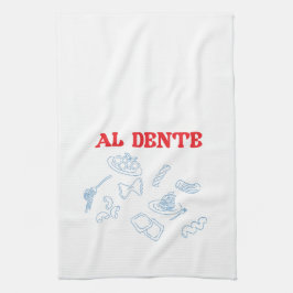 Al Dente Red and Blue Kökshandduk