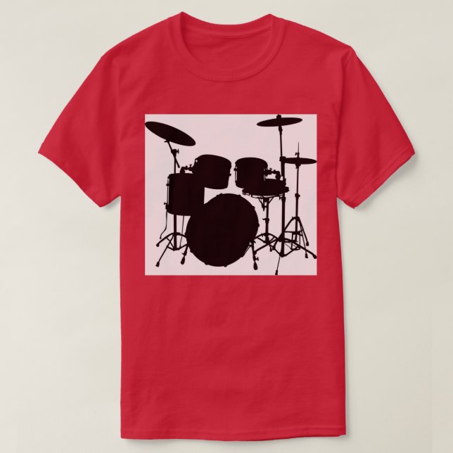 al Drums Musical Instrument Sticker T Shirt (Design framsida)