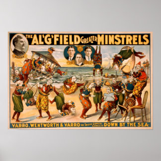 Al Fält Underbarare Minstrels 1905 Poster