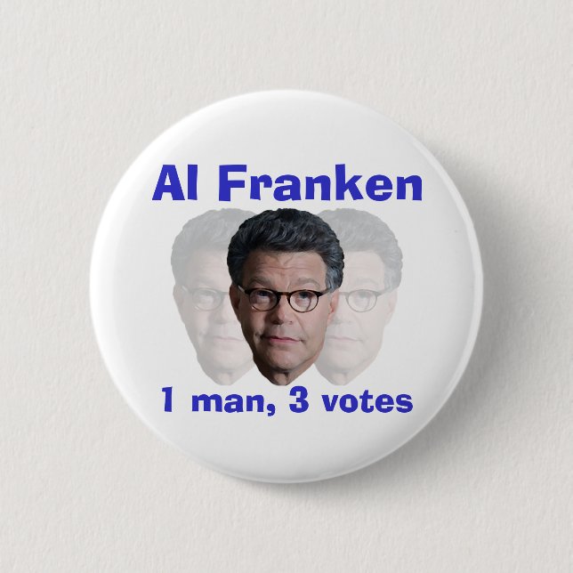 Al Franken: 1 man, 3 röstar Knapp (Framsida)