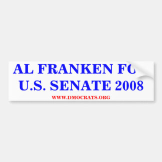 AL FRANKEN FOR U.S. SENATE 2008 Sticker Bildekal