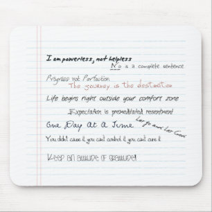 Al-genastslogan Motivational Mousepad Musmatta