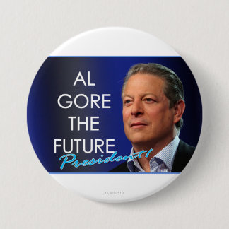 Al Gore den framtida presidenten klämmer fast 3 Knapp
