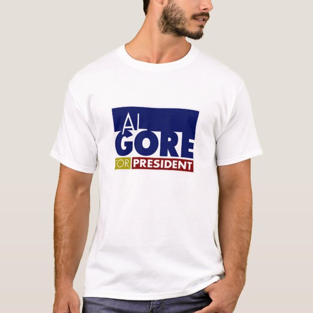 Al Gore för president V1 T Shirt (Framsida)