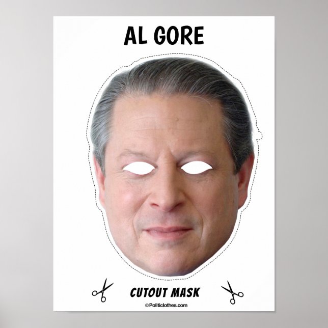 AL GORE Halloween Mask Poster (Framsidan)