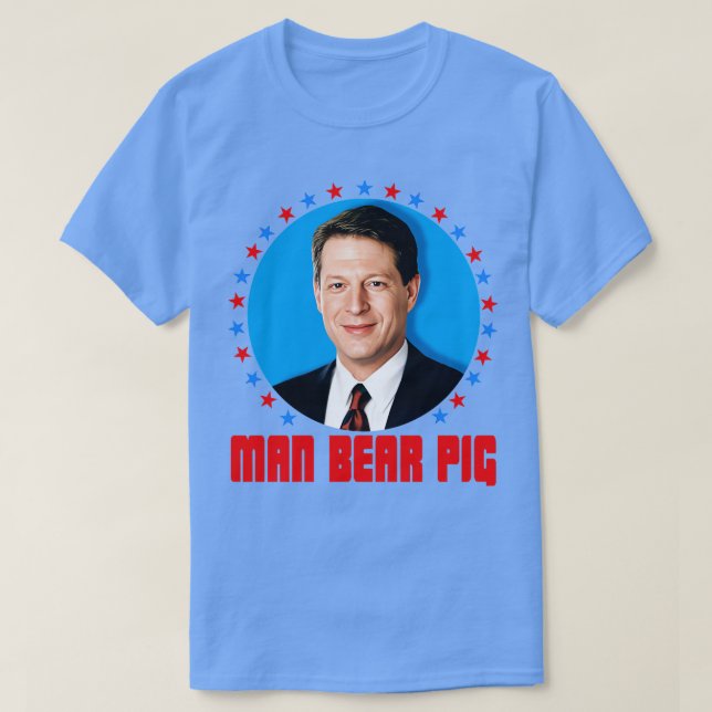 Al Gore Man Bear Gris T Shirt (Design framsida)