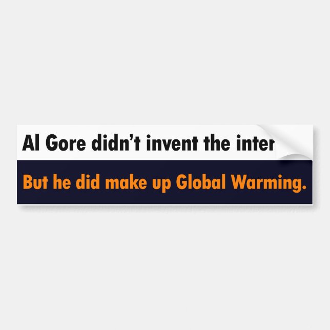 Al Gore uppfann inte internetbildekalet Bildekal (Framsidan)