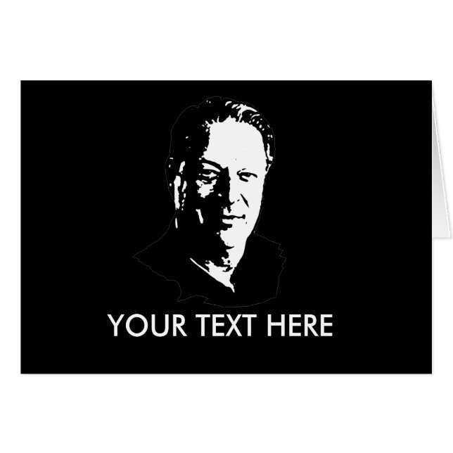 Al Gore utrustar Hälsningskort (Framsidan Horizontal)