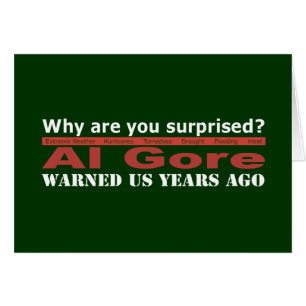 Al Gore varnade oss Hälsningskort
