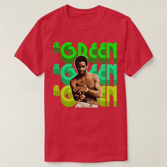 Al Grönt Retro 70s Sha La FanArt Design T Shirt (Design framsida)