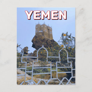 Al-Gwaizi Fortress i Jemen Vykort
