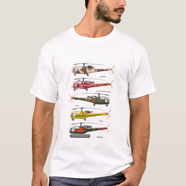 AL-helikoptrar T-shirt (Framsida)