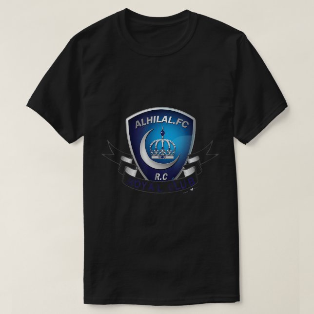Al-Hilal Soccer-fotbollen Saudiarabien Team Fläkt  T Shirt (Design framsida)