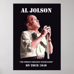 Al Jolson turnerar på affischen Poster
