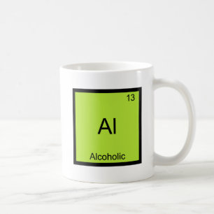 Al - Kemiskt Element Symbol Roligt Kaffemugg