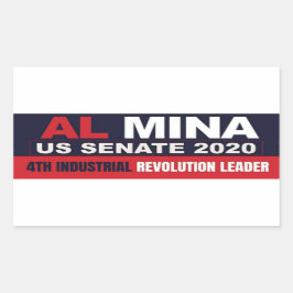 Al Myna US Senate Merchandise Rektangulärt Klistermärke