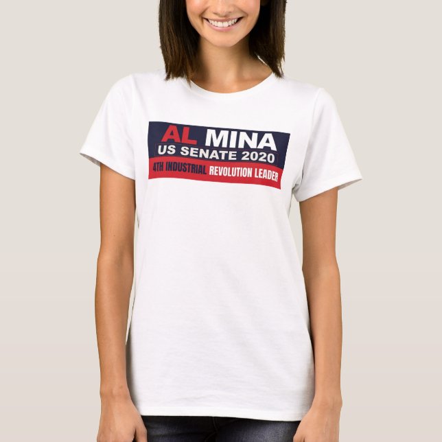 Al Myna US Senate Merchandise T Shirt (Framsida)