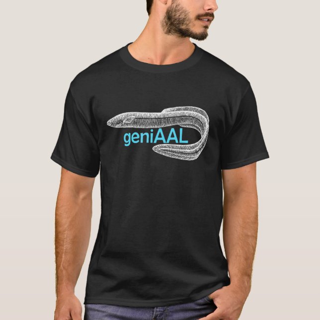 Ål Ordspelet Ål Fisk Zitter Ål T Shirt (Framsida)