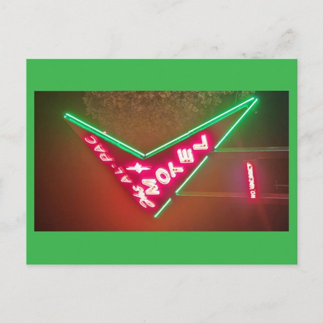 Al-Pac Motel Neon Park St. Robert, MO Helg Vykort (Framsida)