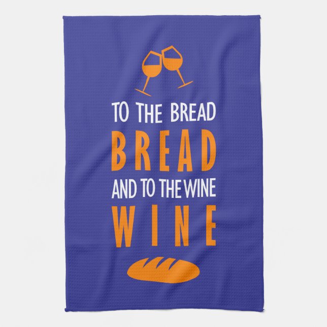 Al pan, pan, y al vino, vino kökshandduk (Vertikal)