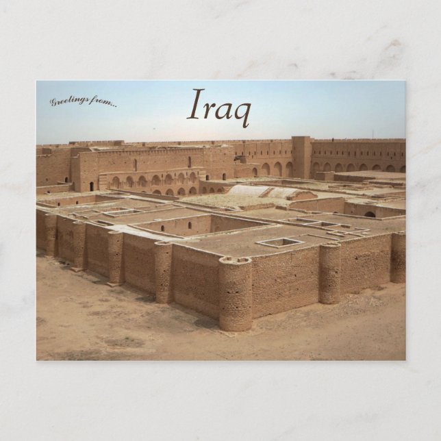 Al-Ukhaidir Fortress i Irak Vykort (Framsida)