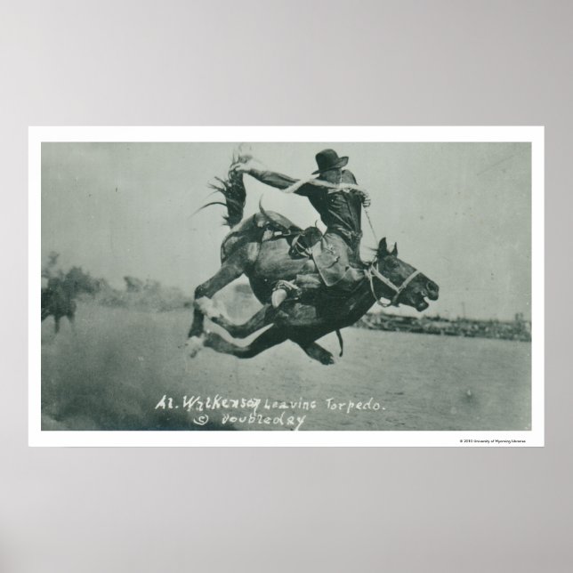 Al Wilkenson rider Torpedo. Poster (Framsidan)