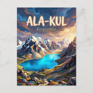Ala-Kul-sjön Kirgizistan Vykort