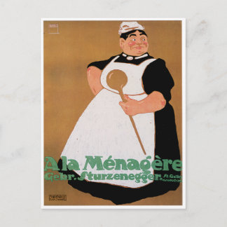 Ala Menagere Vintage Food Ad Art Vykort