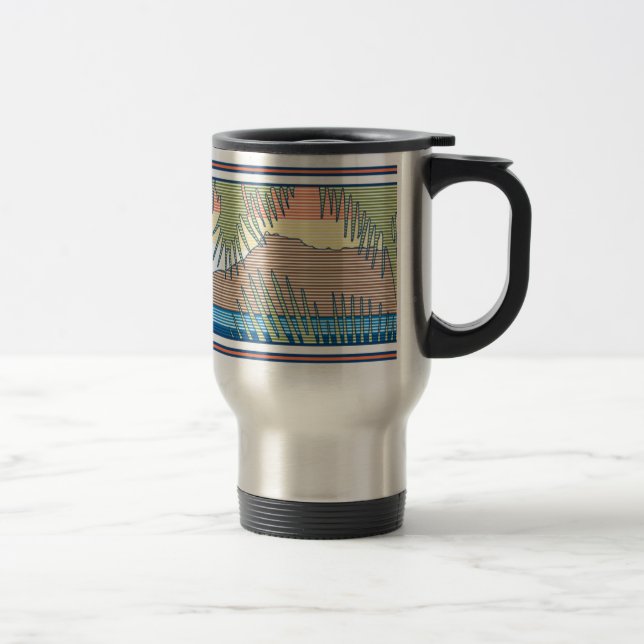 Ala Moana Diamond Head Hawaiianskt Surfskylt Resemugg (Höger)