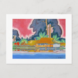 Ala Wai, Honolulu av Arman Manookian c. 1920-talet Vykort