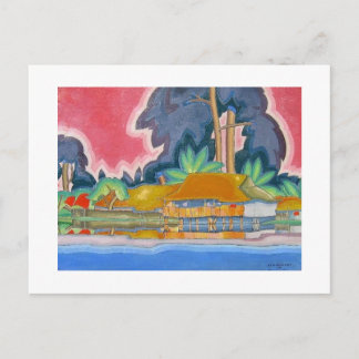 Ala Wai, Honolulu av Arman Manookian c. 1920-talet Vykort