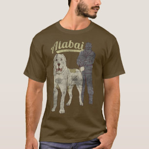 Alabai Hundälskarna Retro Stil Manar Kvinnor och b T Shirt