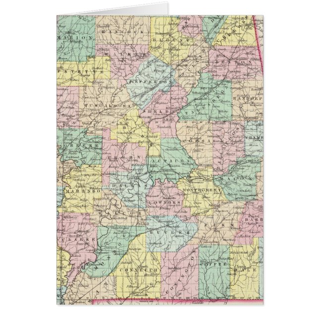 Alabama 5 hälsningskort (Framsidan)