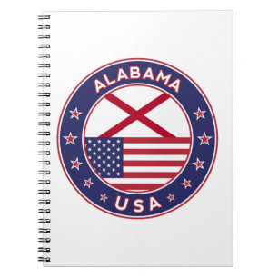 Alabama, Alabama t-shirt, Alabama-dekal, Anteckningsbok