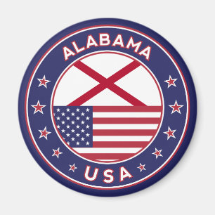 Alabama, Alabama t-shirt, Alabama-dekal, Magnet