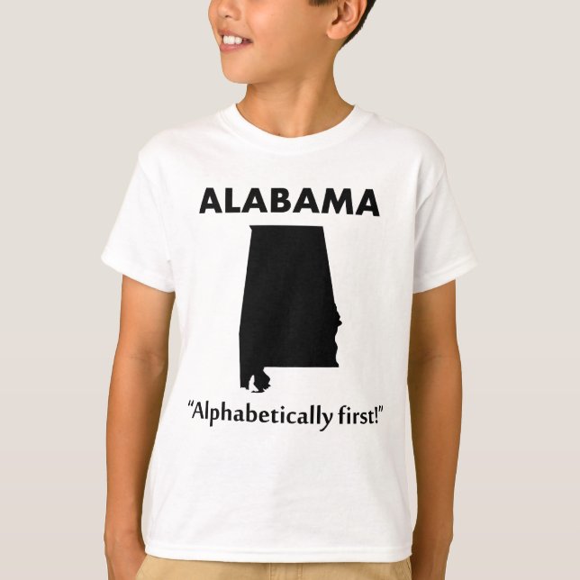 Alabama - Alfabetiskt Först Tee (Framsida)
