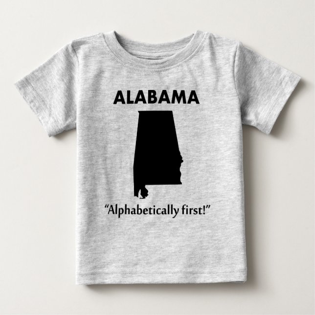 Alabama - Alfabetiskt Först Tröja (Framsida)