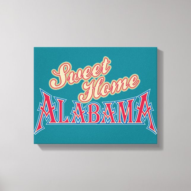 Alabama är hem canvastryck (Framsida)