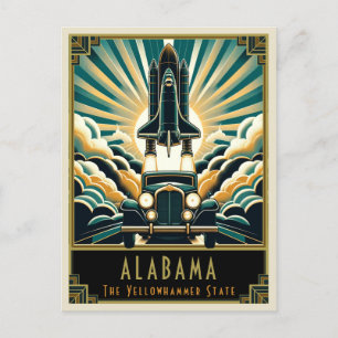 Alabama Art Deco Vykort