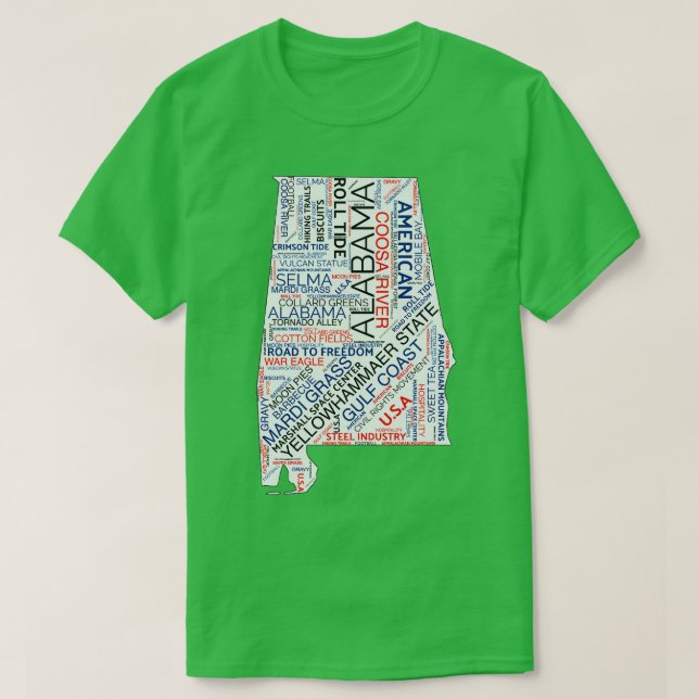 Alabama Äventyr TShirt T Shirt (Design framsida)