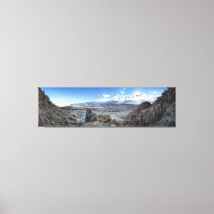 Alabama backepanorama - den Owens dalen - Sierra Canvastryck