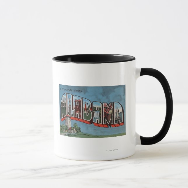 Alabama (blått)Stor-Brev ScenesAlabama Mugg (Höger)