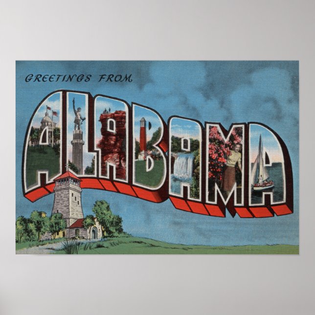 Alabama (blått)Stor-Brev ScenesAlabama Poster (Framsidan)