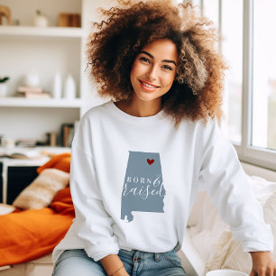 Alabama Born och Raising Redigerbar Färg-stat Ka T Shirt