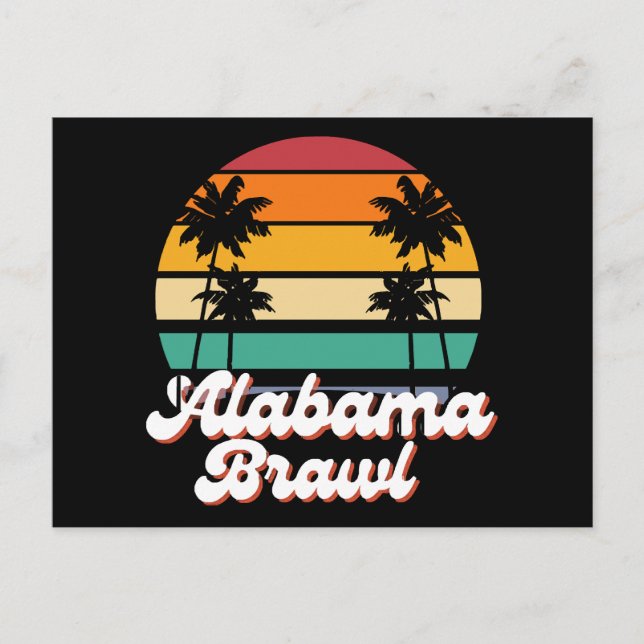 Alabama-bråk  helg vykort (Framsida)